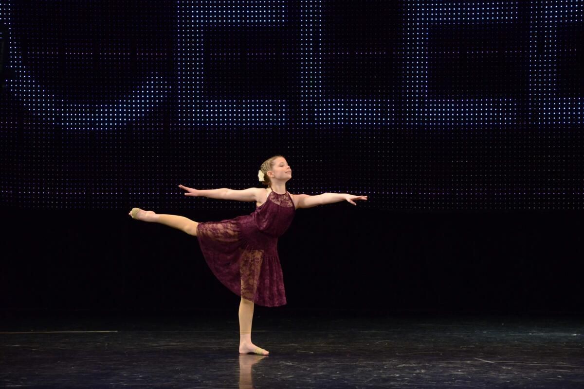 Moonstar competition dancer on stage